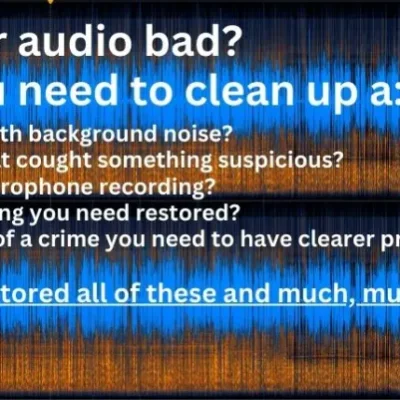 Expertly repair and restore your noisy audio